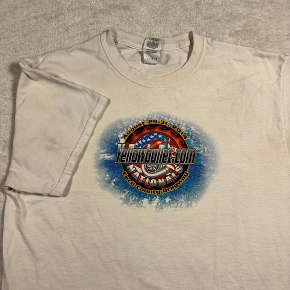 Gildan Other - Gildan YellowBullet.com Nationals Cecil County Dragway T Shirt Mens L White 2014